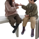 Kindermuts Create Your Own Sunshine Unisex streetwear stijl Katoen en polyester Ronde hals Effen trui voor jongens en meisjes 6