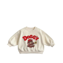 Kindermuts met een tekenfilmhond Lange mouwen Ronde hals Katoen en polyester Effen trui voor jongens en meisjes in verschillende kleuren 4