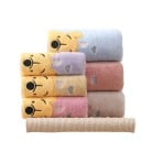 Kinderoverhanddoek met berenprint Zachte handdoek voor kinderen 70 x 140 cm 5