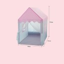 Kinderprincessinnenhaus 95 x 124 x 135 cm Rosa faltbares Spielzelt aus ungiftigem Stoff mit Fenstern Für den Innen- und Außenbereich 2