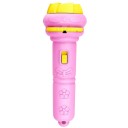 Kinderprojector 11,5 x 3,5 cm met 10 kaarten en 80 patronen Plastic projector op batterijen 3 knoopcelbatterijen Inclusief 6