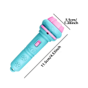 Kinderprojektionstaschenlampe 11,5 x 3,5 cm mit 10 Karten und 80 Mustern Batteriebetriebener Projektor mit 3 Knopfzellen Im Lieferumfang 4