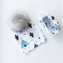 Kinderset van katoenen muts en sjaal 16