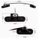 Kindersicherung mit Kabel 257 mm 55 × 16 mm Metallkabel Kunststoff schwarz für Schränke Türen Möbel 4