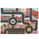 Kinderspielmatte 83x57 cm Weicher Teppich mit Stadt- und Straßenmotiv Klettermatte mit Verkehrszeichen Parkplatz Dicke 0,5–1 cm 3