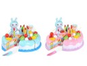 Kindertaart van plastic met een konijntje 1