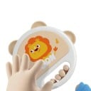 Kindertamburin 13,5 x 1,5 cm Plastisches Rhythmusinstrument Musikinstrument für Kinder Rhythmusförderung Motorische Entwicklung Spielerisches Trommeln 2
