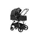 Kinderwagen 3 in 1 mit abnehmbarer Wanne und Sportsitz, robuster Rahmen, faltbar für Neugeborene und Kleinkinder 8