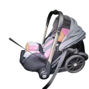 Kinderwagen 4-in-1 met draaibaar zitje en kap, meerpositiestructuur, gecombineerd systeem, voor dagelijks gebruik met een kind 7