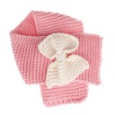 Kinderwinter gebreide sjaal met strik J2476 12