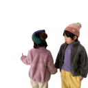 Kinderwinterjacke aus Plüsch Warmer Polyesterjacke mit Reißverschluss und hohem Kragen Weiche, wärmende Winterjacke für Kinder Bequemer Schnitt 4