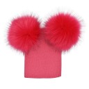 Kinderwintermuts met pompons J3028 8