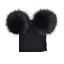 Kinderwintermuts met pompons J3028 6
