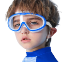 Kinderzwembril helder anti-condens Siliconen afdichting Groothoek polycarbonaat lenzen Comfortabel sportzwemmen 1