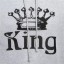 KING AND QUEEN – Hoodies für Paare – Hellgrau 4