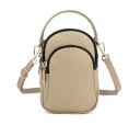 Kis női crossbody táska felső füllel és állítható pánttal a vállon Zipzáras zsebek Nylon és poliészter 12 x 18 x 7 cm 2