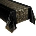 Kis pöttyös egyszer használatos terítő 137 x 274 cm Erős vízálló műanyag asztalterítő ünnepségekre, partikra, esküvőkre, vacsorákra 2