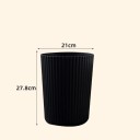 Kis szemetes 27,8 x 21 cm kerek műanyag kompakt fürdőszobába, irodába, hálószobába, otthonra és munkahelyre 4