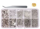 Kit creativo para hacer joyas, 710 piezas 2