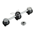 Kit d'adaptateurs pour bouteille de gaz 190 x 62 x 42 mm Alliage d'aluminium Adaptateur pour réchaud à gaz Adaptateur de camping pour cartouches 4