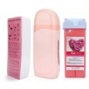 Kit de calentador de cera roll-on 40 W 100–240 V Depiladora eléctrica con cera y 100 bandas depilatorias Kit completo para la eliminación del vello 8
