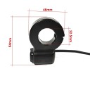 Kit de clignotants LED pour vélo électrique 12 V 4 pièces Clignotants avec interrupteur pour guidon et supports Avant arrière et sous la selle 6