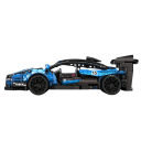 Kit de coche de carreras realista 523 piezas Modelo de coche plegable Kit mecánico Puertas que se abren Coche con retroceso Alcance 10 m 4