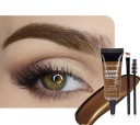 Kit de coloración de cejas en gel resistente al agua, gel iluminador para cejas, color de cejas de larga duración 24 horas 3