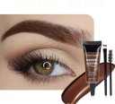 Kit de coloración de cejas en gel resistente al agua, gel iluminador para cejas, color de cejas de larga duración 24 horas 2