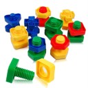 Kit de construcción de plástico con tornillos, 5 piezas 2