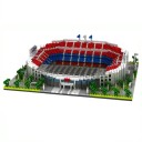 Kit de construcción del estadio de fútbol de Barcelona, 3500 piezas, 27,5 x 7,5 cm. Modelo detallado del estadio. Kits de construcción creativos para aficionados al fútbol y coleccionistas. 1