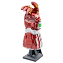 Kit de construcción del Guantelete Rojo de Thanos 31 cm 675 piezas Modelo móvil con Gemas del Infinito En un soporte Decoración para fans 2