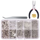 Kit de fabrication de bijoux 710 pièces avec pinces et pince à épiler 2