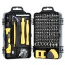 Kit de herramientas 122 en 1 para reparaciones de teléfonos móviles y electrónica fina Destornilladores de precisión Palancas Ventosa Accesorios Magnetizador 4