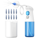 Kit de limpieza de oídos con chorro de agua 10 accesorios Ayuda de irrigación para eliminar el cerumen Higiene doméstica segura Reutilizable para toda la familia 2