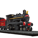 Kit de locomotive à vapeur 78 x 9,5 x 5 cm 789 pièces Modèle pliable de train historique sur rails Kit décoratif pour enfants et adultes 2