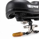 Kit de mini clignotants LED pour vélo électrique 36 V 48 V et 52 V 4 pcs Interrupteur sur guidon Câblage Support sous la selle et supports métalliques 5