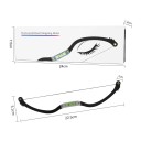 Kit de modelage des sourcils 22,5 cm Règle de traçage en métal avec niveau à bulle et fil pour microblading et maquillage permanent 5