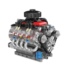 Kit de modèle de moteur 487 pièces Moteur électrique avec boîte à piles 15,4 x 13,7 x 11,2 cm Modèle éducatif Âge 14+ 2