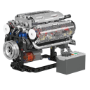 Kit de modèle de moteur 535 pièces Kit de moteur électrique 19,3 x 13 x 13 cm Batterie lithium Jouet éducatif pour enfants 14+ 2