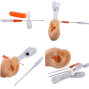 Kit de piercing jetable 20 pcs Acier chirurgical Aiguilles pinces outils pour piercing des oreilles et du corps 6