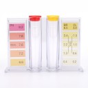 Kit de prueba de pH y cloro en agua, tester de gotas con colorímetro, caja de 15 cm, azul, para piscina, jacuzzi y agua potable 5