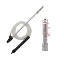 Kit de sablage pour nettoyeur haute pression Nilfisk-Kew Buse avec cône en céramique Tube en acier inoxydable 46 cm Tuyau d'aspiration 3 m 3