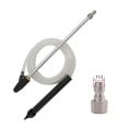 Kit de sablage pour nettoyeur haute pression Raccord rapide 1/4" Buse en céramique #035 Accessoire en acier inoxydable 46 cm Tuyau d'aspiration 3 m 3