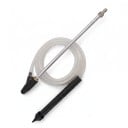 Kit de sablage pour nettoyeur haute pression Raccord rapide 1/4" Buse en céramique #035 Accessoire en acier inoxydable 46 cm Tuyau d'aspiration 3 m 5