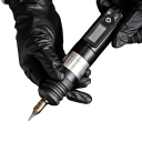 Kit de stylo de tatouage sans fil avec moteur sans noyau 2400 mAh et autres accessoires Kit complet de tatouage avec 80 pièces de cartouches de tatouage de différentes tailles pour débutants et professionnels Stylo de tatouage silencieux et puissant avec écran LED et cartouches de tatouage pour lignes et ombrage 14,8 x 3,2 cm 2