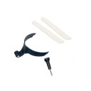 Kit de suporte para queixo de capacete para câmara de ação 17,5 x 10,5 x 5,2 cm PVC ABS fixação em capacete de moto GoPro DJI Action 1