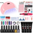 Kit de uñas de gel con lámpara UV/LED J287 2