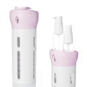 Kit de voyage de 4 flacons dans un distributeur en plastique pour crèmes et shampoings Bouchon tournant pour choisir le contenu Volume 4x 40 ml 6