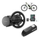 Kit di conversione per bicicletta elettrica Bafang BBS01B 48 V 250 W Pignone 44T Movimento centrale 68 mm Batteria 48 V 20 Ah Display TFT EKD01 Nero 2